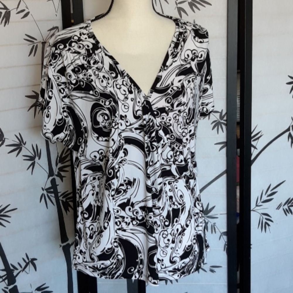 In good shape V neck women's top